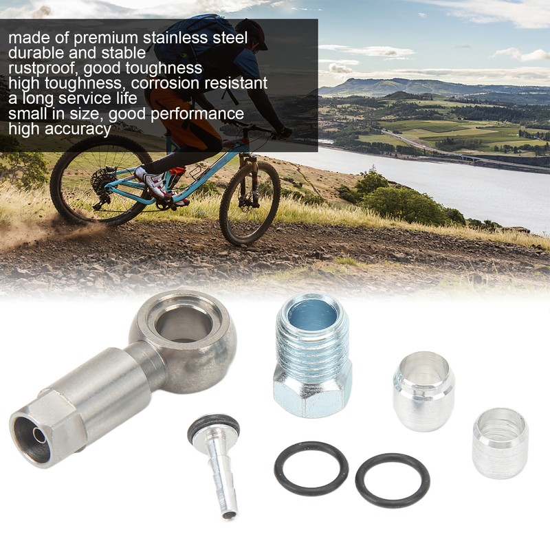 Bike Olive Hose Fittings Kit Stainless Steel Five Wire Body