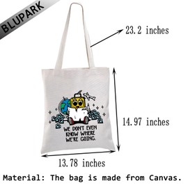 Nana Inspired Tote Bag Kpop Lover Gift Don't Know Where We're Going Shopping Bag for Korean Singer Fans (We're Going)