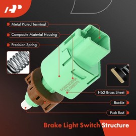 A-Premium Brake Stop Light Switch Compatible with Lexus CT200h GX460 HS250h LX570 Toyota 4Runner Camry Land Cruiser Prius V RAV4 Sienna