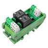 GUETNEU Relay Board, 2 Channel 1 SPDT DIN Rail Mount