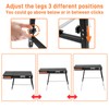 GANGSHELO Portable Outdoor Grill Stand, Adjustable Height Folding Table Made