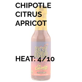 Hot Ones Los Calientes Barbacoa Hot Sauce Made With Natural Ingredients & Powerful Flavors From Smoked Red Jalapeno, Chipotle & Habanero Peppers, 5 fl oz Bottle (1-Pack)