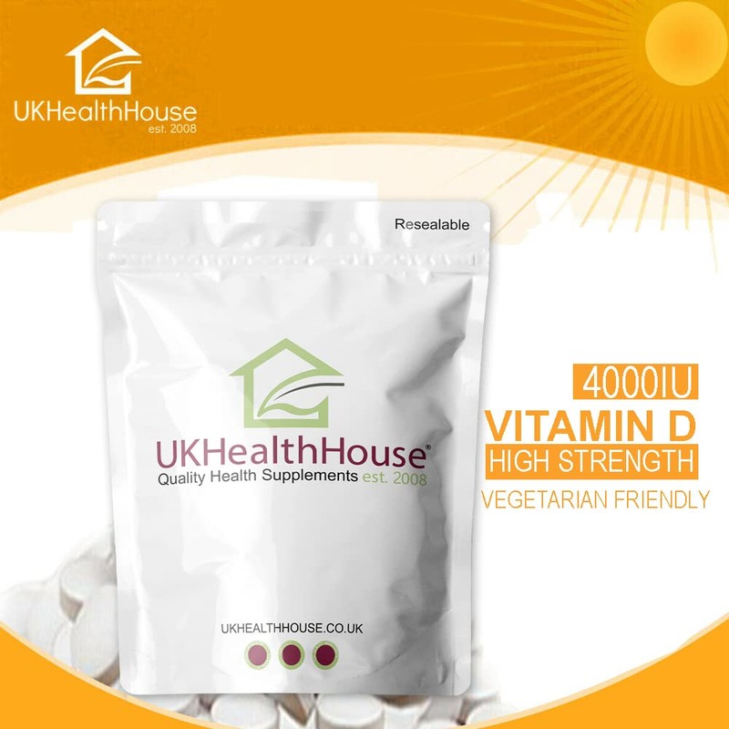 Pure High Strength Vitamin D3 4000IU Tablets - Help Bones