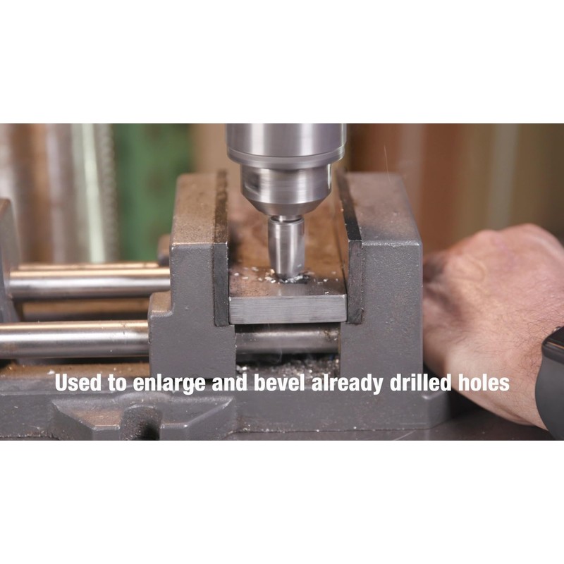 Drill America 1"-60 High Speed Steel 6 Flute Chatterless Countersink,