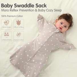 insular Baby Transition Swaddle con cierre (estrella, S (0-3 mes))