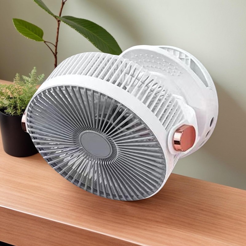 Fan with Clip - Table Fan,8-Inch Hangable Adjustable-Speed Quiet USB