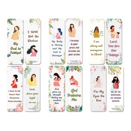 NewEights Gospel Birth Affirmation Bookmarks (5-Sets X 6 Cards) – Daily Motivational Card Set – Collection Set Book Page Clippers – Ideal for Church Events