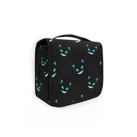 Moyyo Disappearing Cat Faces Toiletry Bag Travel Wash Bag Organised Toiletry Bag Hanging Toiletry Bag Gym Camping Toiletry Bag Portable Cosmetic Organiser Bag for Women Girls Kids