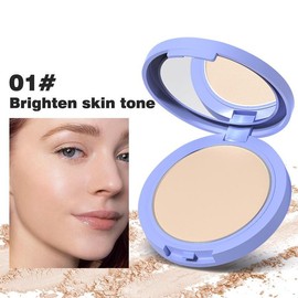MAYCHEER recommended for beginner studentsto use oil skins for long-asting oilcontrol, with a fixed makeup powderthat exudes confidence and radiancefor women flawless gentle smooth matte cosmetic waterproof #01 skin tint - Colour: #01