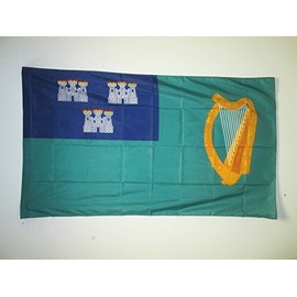 AZ FLAG Dublin Flag 2' x 3' for a Pole - Dublin in Ireland Flags 60 x 90 cm - Banner 2x3 ft with Hole