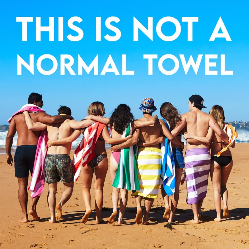 Dock & Bay Beach Towel - Quick-Drying, Sand-Free - Compact,