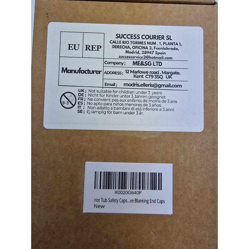 Hot Tub Safety Caps Compatible with Lay Z Spa to
