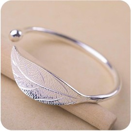 925 Sterling Silver Bracelets for Women, Simple Adjustable Bangle Bracelets Chinese Dainty Adjustable Silver Bracelets Birthday Christmas Valentines Day Gifts Mother's Day Gift (#5-1)