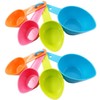 HINMAY Pet Food Scoops Plastic Measuring Cups Set for Dog