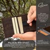 Simaru Cork Wallet, Slim Wallet with Pull Tab for Card