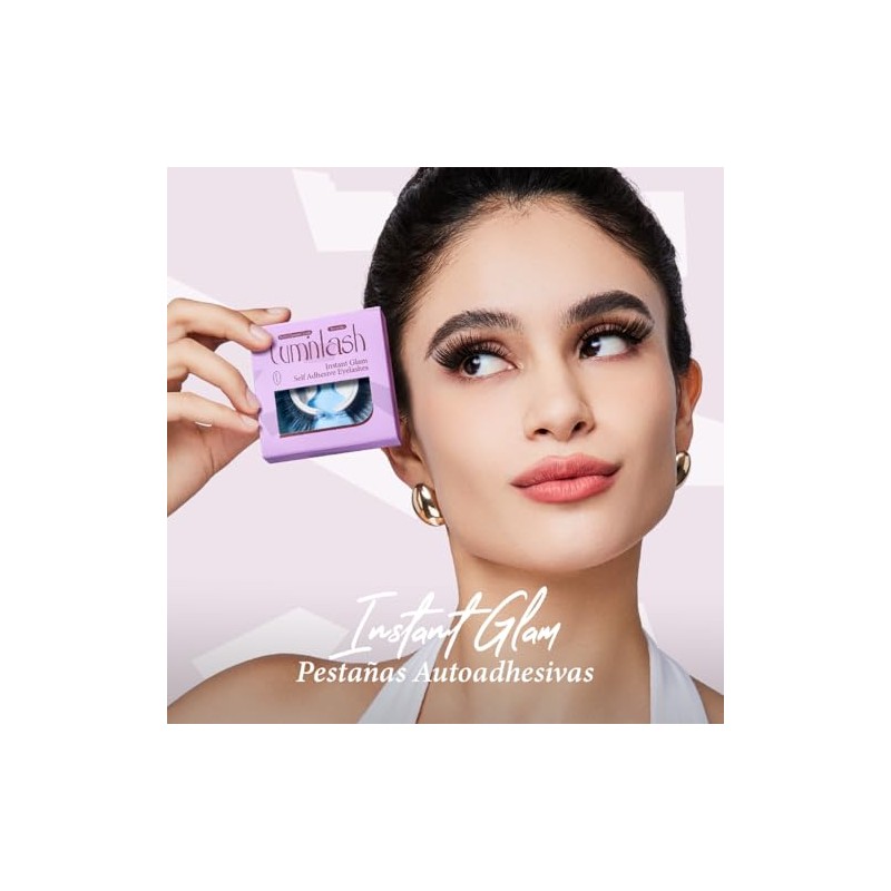 Pestañas Autoadhesivas Instant Glam｜Reutilizables｜Diseño de Una Pieza (11-16-17 mm)