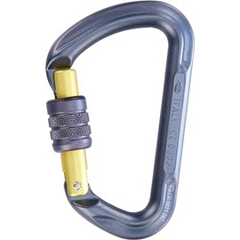 Climbing Technology K-Classic Carabiner with Sliding Sleeve Anthracite Light Green