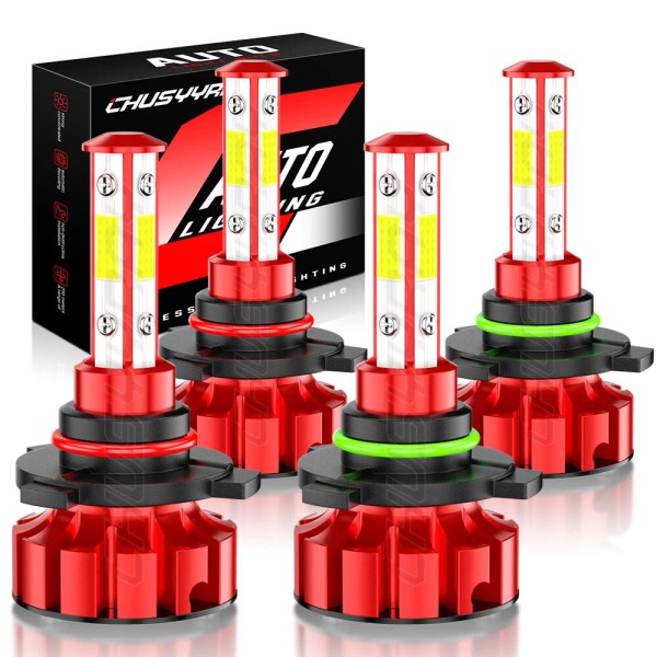 CHUSYYRAY 9006 9005 LED Headlight KIT Combo Bulbs 10000K High