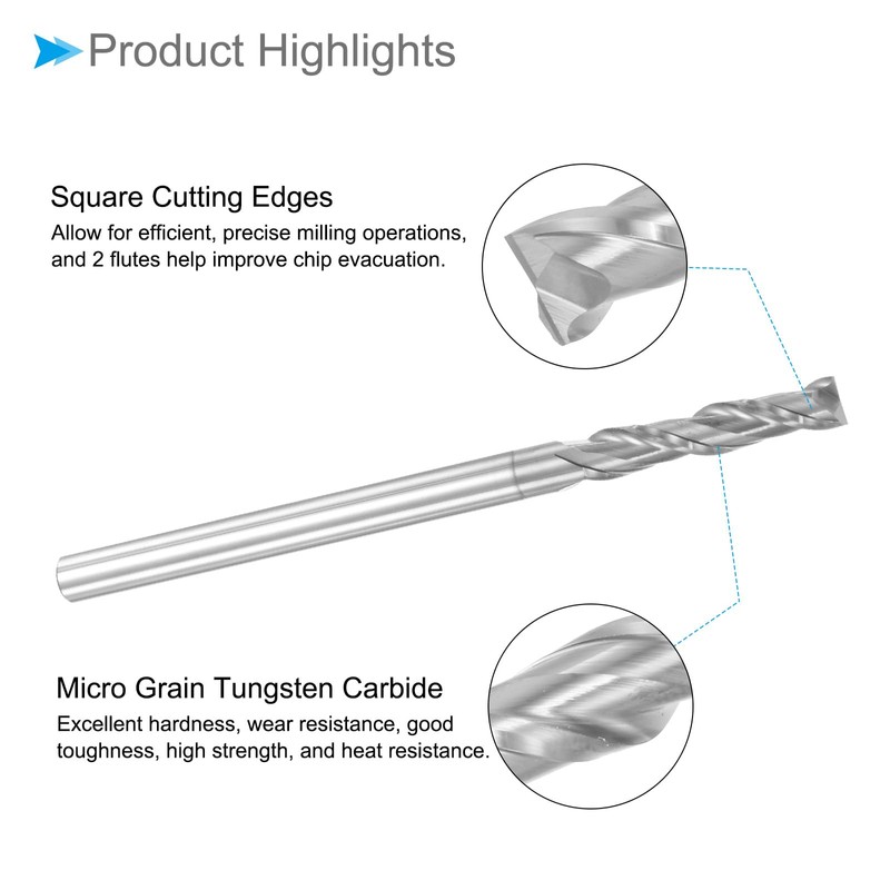 CoCud Solid Carbide Square Shank 6mm x 30mm Cutting 6mm