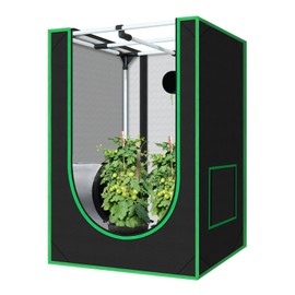 Green Hut Small Grow Tent for Plants Indoor 18"x30"x36" Mylar Hydroponic Grow Tents Indoor Grow Room for Plant Fruit Flower Veg with Removable Waterproof Floor Tray