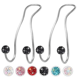 MTGOCHA Bling Purse Hook for Car Headrest Hooks Upgraded Cute Car Purse Hooks Car Seat Hooks for Headrest Metal Car Bag Hooks Car Purse Holder Hook Hanger Bling Car Accessories for Women,Lake Blue