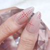Red Henna Handmade Nail Tips - Short Square / 레드헤나