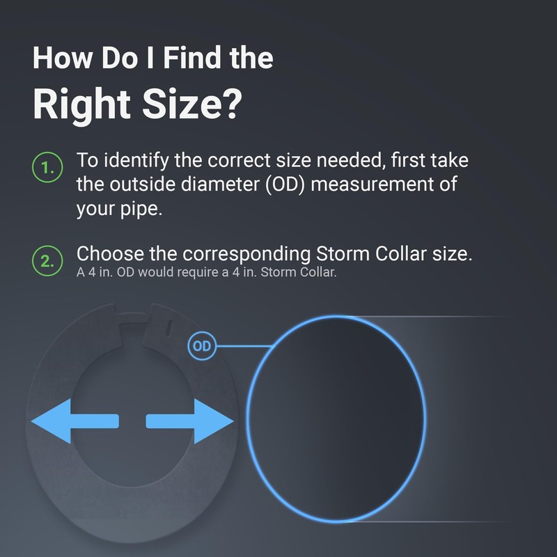 Metal Storm Collar (8 Inch)