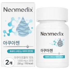 Neomedix Aquagen Aqua Formula Hyaluronic Acid Aqua Shell TG Inositol, 2, 30 tablets / 네오메딕스 아쿠아젠 아쿠아포뮬러 히알루론산 아쿠아쉘TG 이노시톨, 2개, 30정
