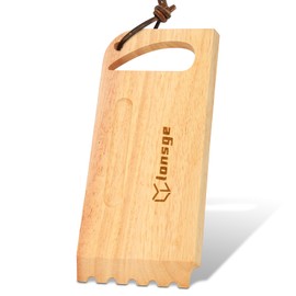 Lonsge BAC454 Wooden Grill Scraper, Wood Grill Scraper for Outdoor Grill Cleaning with Multipurpose Use, Hardwood Grill Scraper Compatible with Traeger Pro Series, Timberline Series Grills etc