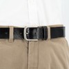 LINDENMANN Men's Buffalo Leather Belt 40 mm Black, black
