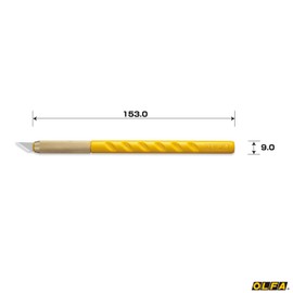 オルファ(OLFA) アートナイフ 黄 10BS 樹脂