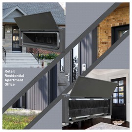 Draft Dodger 12"" Insulated Universal Telescopic Polished Gold Mail Slot Mailbox