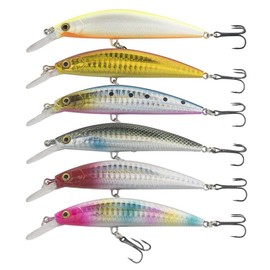 qb100116a01n0 Heavy Weight Jig, Orurudo Fishing Gear, 3.5 inches (8.8 cm), 0.9 oz (26 g), Minnow, "Heavy Weight Sinking Minnow A" Set, Perfect for Saltwater Water (Saltwater), Fishing Lure Set, A Color