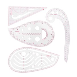 Set of 4 tailor's ruler, curve ruler, sewing ruler, curve ruler, dressmaking supplies, sewing accessories, tailor ruler, sewing gauge, clothing ruler, sewing ruler, pattern sewing ruler set, ruler