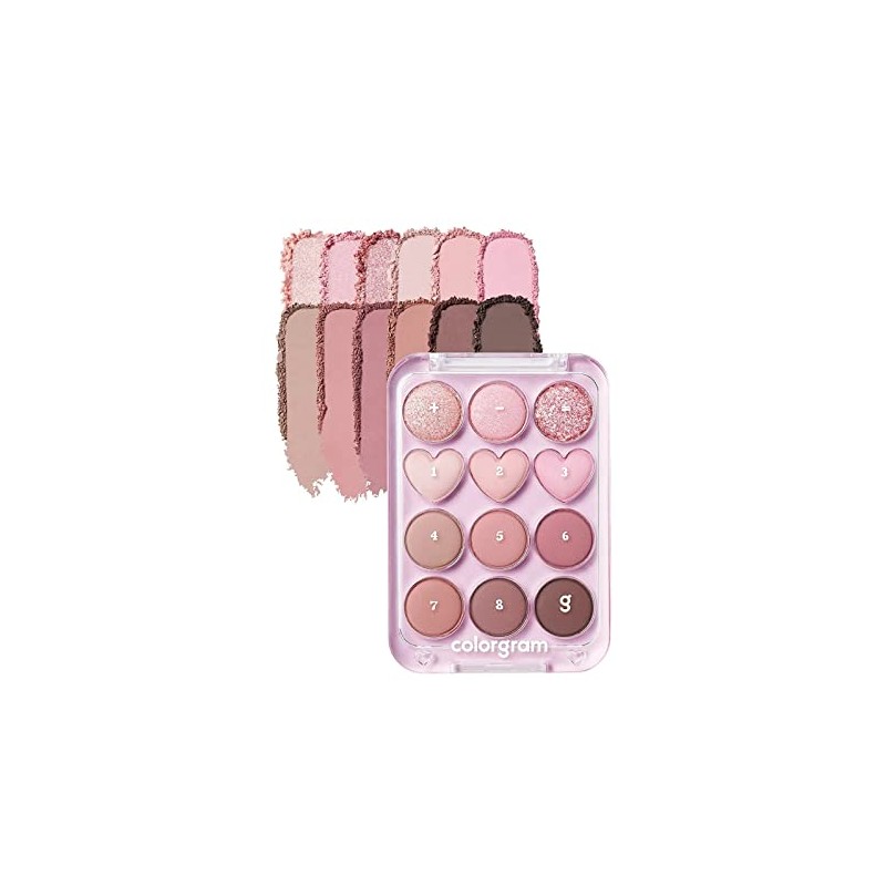 Colorgram Pin Point Eyeshadow Palette - 02 Pink Plus Mauve