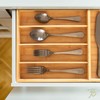 Totally Bamboo Flatware and Utensil Drawer Organizer
