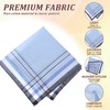 Molain Pack of 12 Men's Fabric Handkerchiefs, 40 x 40