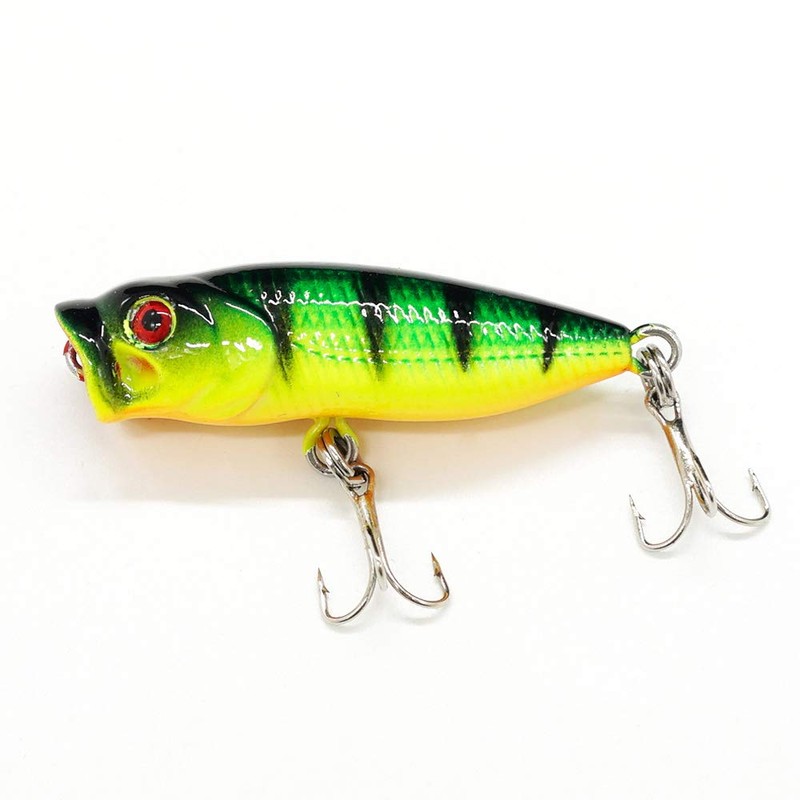 Seasky Fishing Plug Lures Micro Popper Topwater Trout Attack in