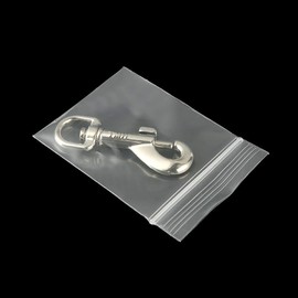 JIHUOO 400 Pcs 4 x 6cm Small Clear Grip Seal Bags Plastic Storage Bags Pouches Ziplock Cellophane Bags