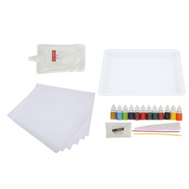 Marble Painting Kit Zero Based Painting DIY Handcraft Safe Harmless Water Marbling Art Paint Set for Children