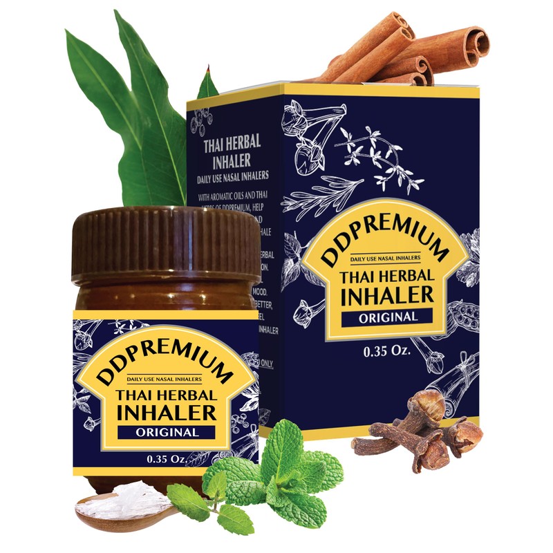 DDPremium Thai Herbal Inhaler with Menthol & Essential Oil -