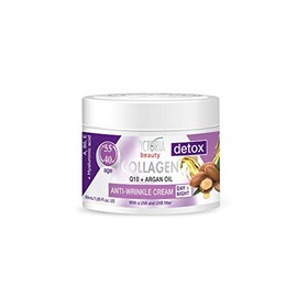 Victoria Beauty Day and Night Anti-Aging Moisturiser with Collagen, Hyaluronic Acid, Q10, Argan Oil, and a UVA/UVB Filter for Ages 40 – 55, Pack of 2 Creams (2 x 50 ml)
