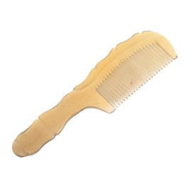 BIUDECO Natural Ox Horn Hair Comb for Women Ergonomic Fine Tooth Massage Detangling Comb Static Scalp Care Brush for Styling and Gentle Hair for Home Use