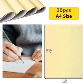 Tattoo Transfer Paper, 20pcs A4 Size, Thermal Stencil Paper for Tattoo Stencil Printer, for Tattoo Artists and Enthusiasts, DIY Tracing Paper Transfer Kit,Suitable for Most Tattoo Printer Machine
