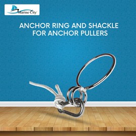 MARINE CITY Boat Heavy-Duty Anchor Ring and Shackle for Anchor Pullers Marine Accessories