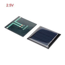 sourcingmap 5Pcs 2.5V 100mA Poly Mini Solar Cell Panel Module DIY for Light Toys Charger 50mm x 50mm
