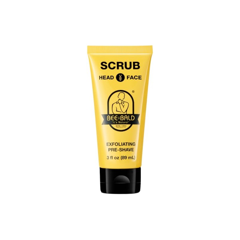 Bee Bald Scrub for Head and Face, 3 Fluid Ounce