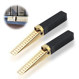 Door Gap Measuring Tool, 2 pcs Fire Door Gap Gauge, Fire Door Inspection Tools, House Engineering Inspection Flatness Measuring Tool for House Engineering Inspection Flatness Measuring Tool (0.5mm)