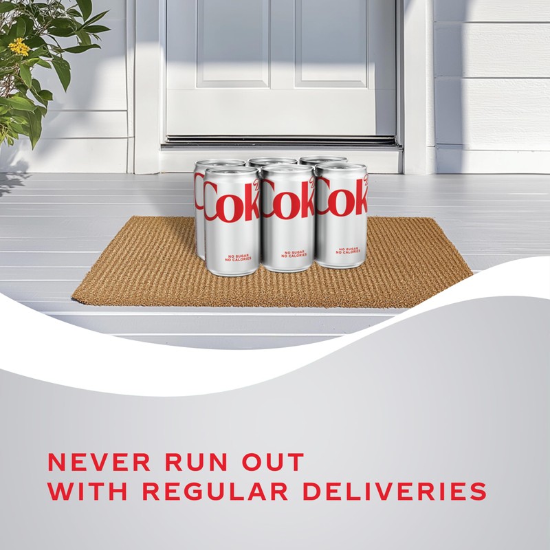 Diet Coke Soda Soft Drinks, 7.5 fl oz Cans, 6