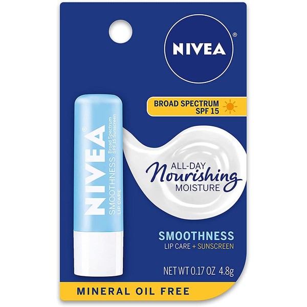 Nivea A Kiss of Smoothness Hydrating Lip Care SPF 15-0.17 oz